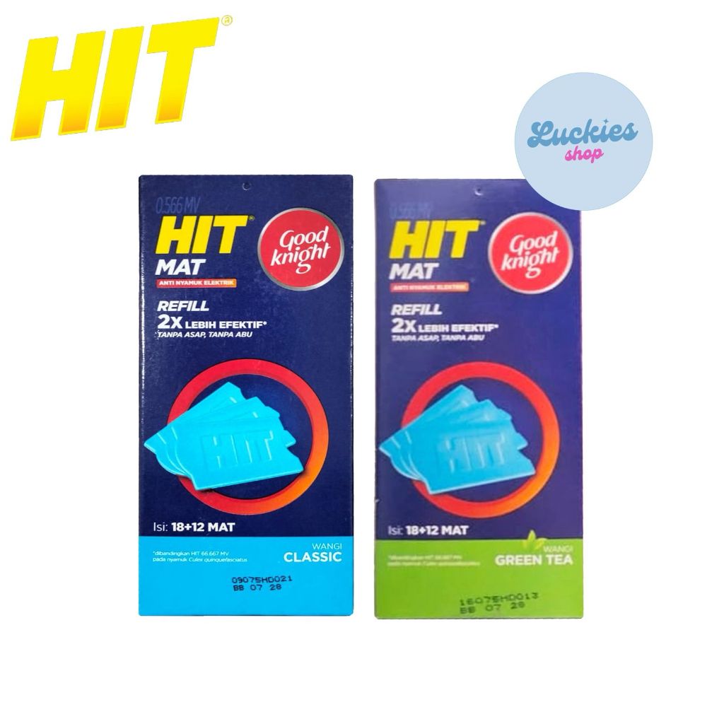 Jual Hit Mat Refill Green Tea / Classic 18+12s Isi Ulang Obat Anti ...