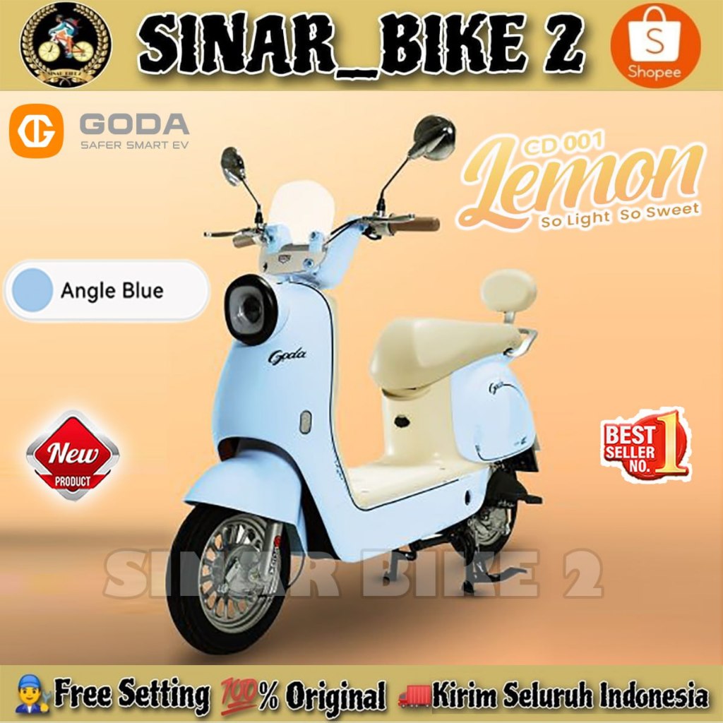 Jual Sepeda Listrik GODA GD 001 LEMON // MOTU 03A Electric E Bike 600 ...