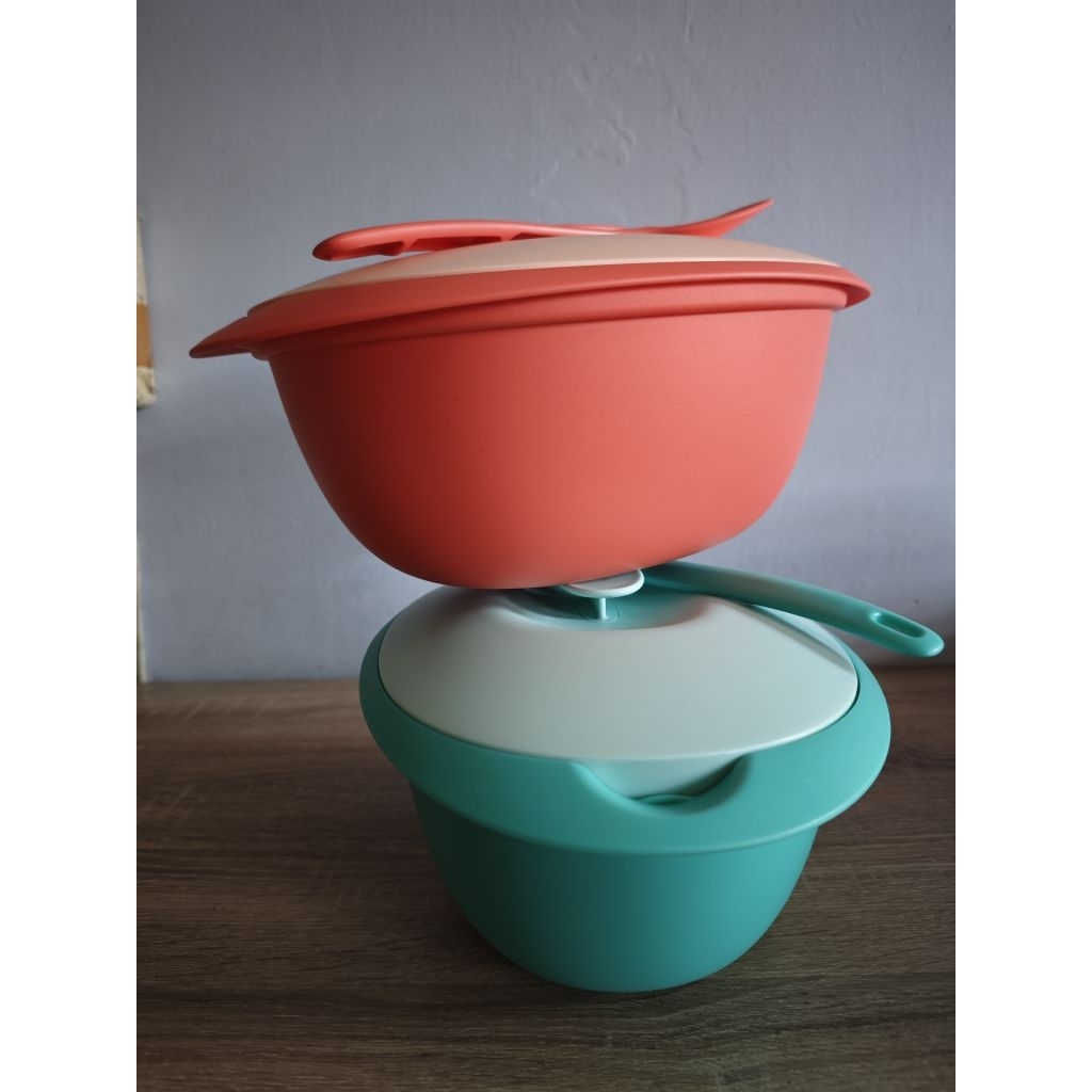 Jual Blomia rice server with spoon 1set tupperware 3Liter 1Pc CUCI ...