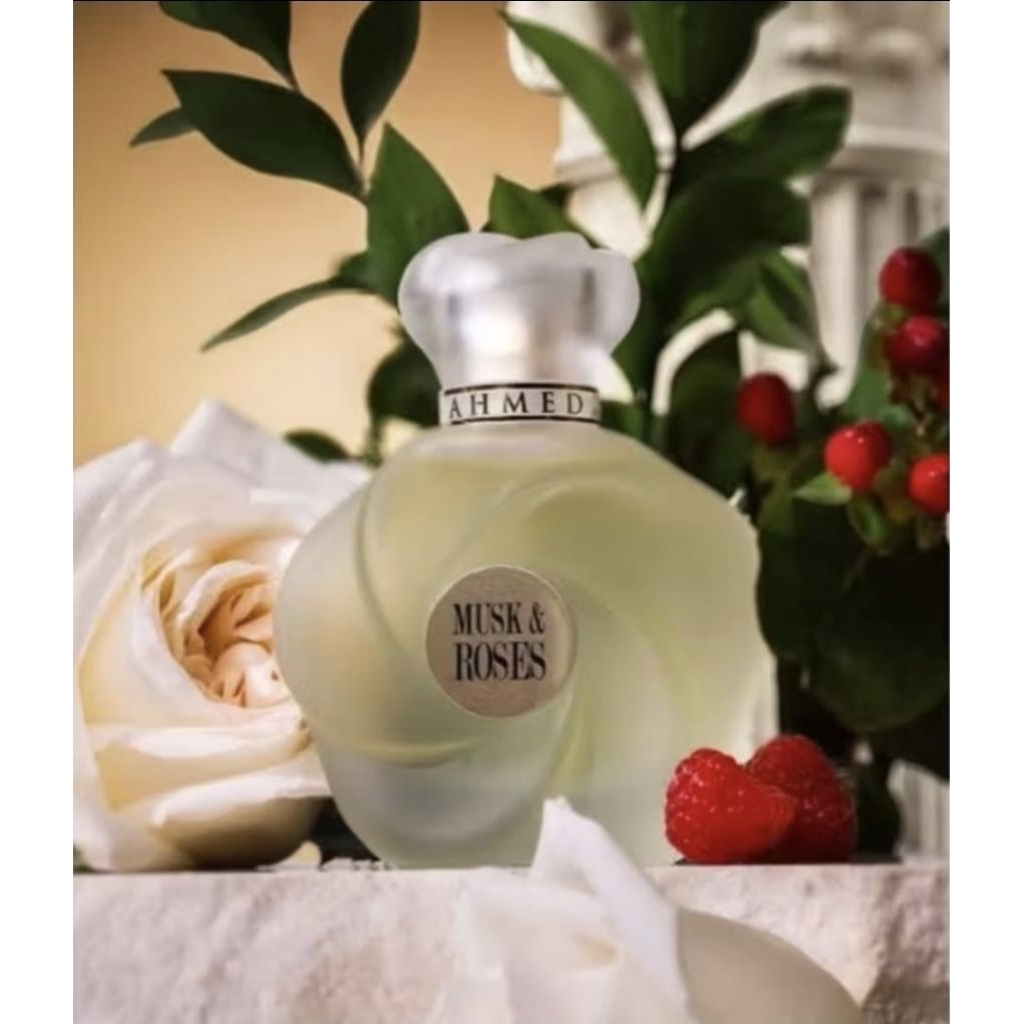Jual Ahmed Al Maghribi Musk & Roses Extrait De Parfum 75 ml | Shopee ...