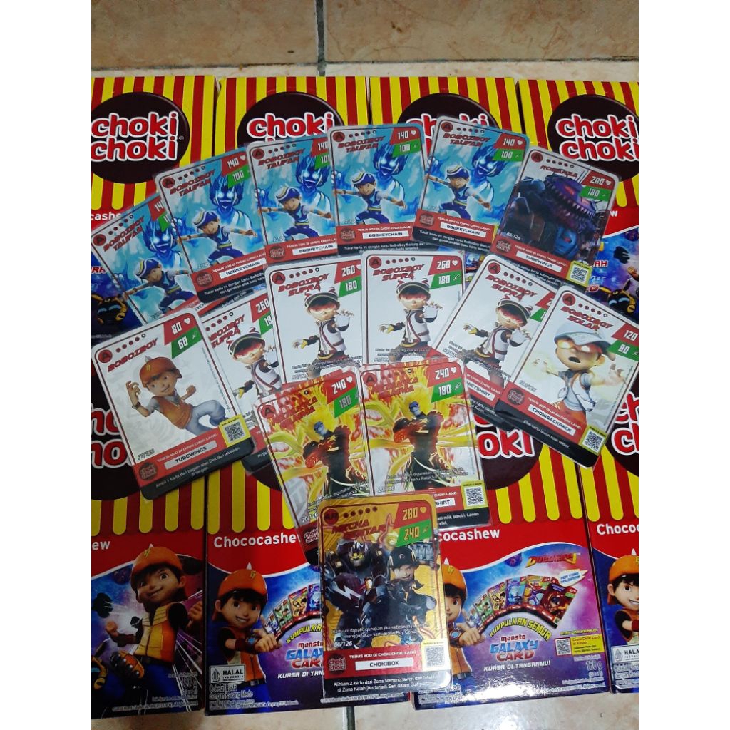 Jual kartu choki choki Boboiboy HOLOGRAM INDONESIA | Shopee Indonesia