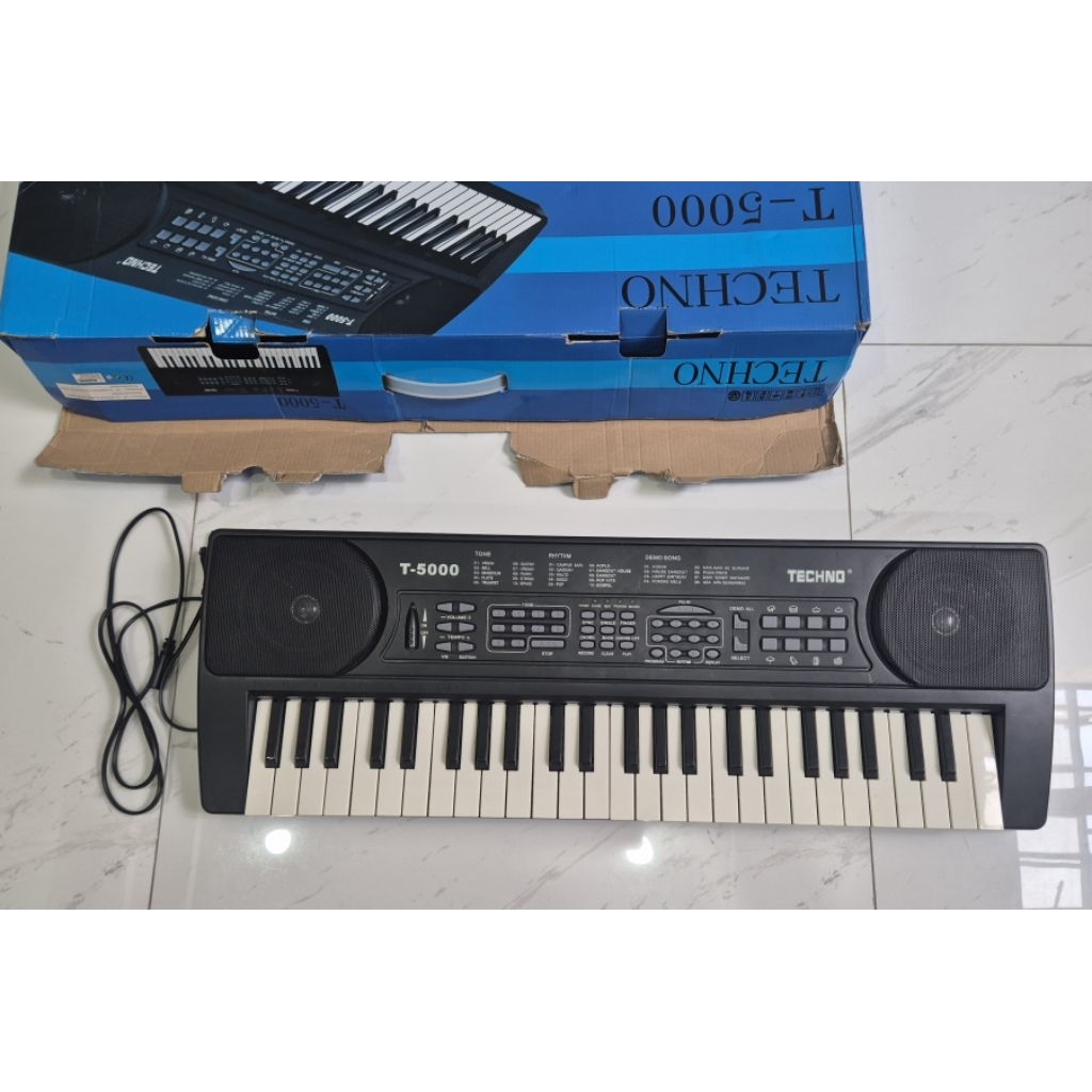 Jual keyboard techno T5000 PRELOVED | Shopee Indonesia