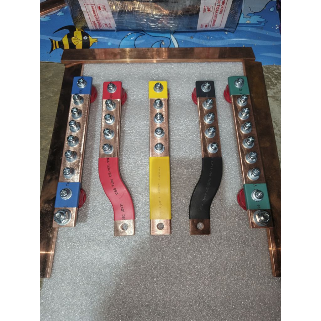 Jual SEPAKET BUSBAR 5×25 RSTN DAN GROUND PANJANG 20CM UNTUK MCCB 200A ...