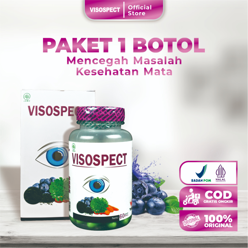 Jual Visospect Vitamin Mata Buram Obat Mata Katarak Tetes Mata | Shopee ...