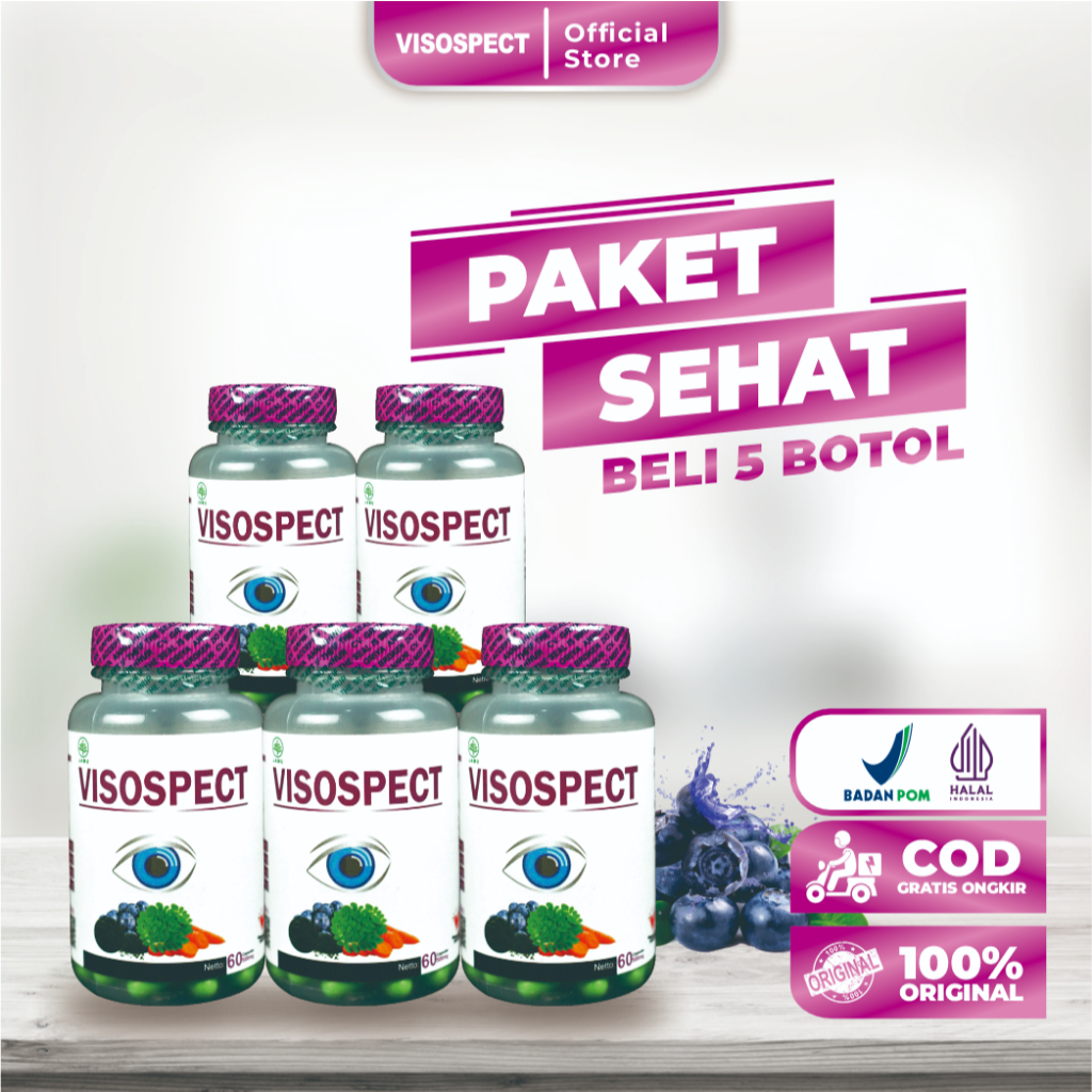 Jual Visospect Obat Mata - Paket 5 Botol | Shopee Indonesia