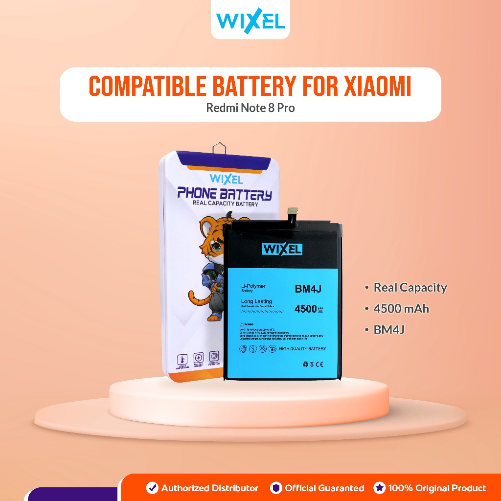 Jual WIXEL ORIGINAL Baterai XiaoMi BM4J Redmi Note Pro Batre
