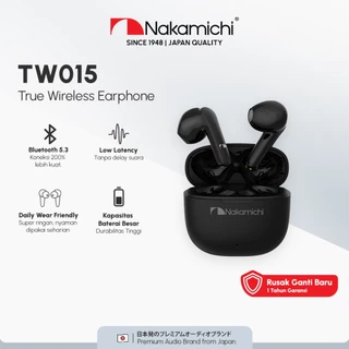 Nakamichi TW015 TWS Earphone Low Latency Gaming HD Earbuds Bluetooth Mic Black