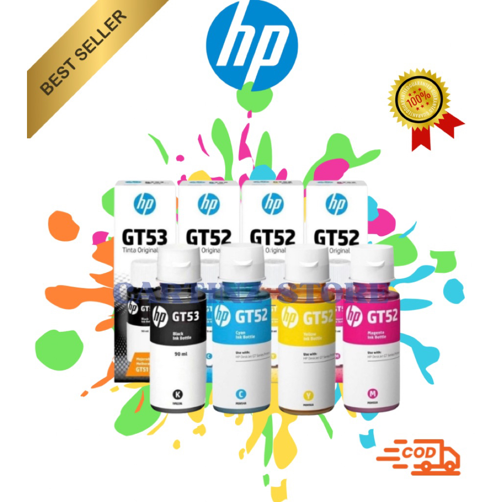 Jual TINTA PRINTER HP GT 53 & GT 52 ORIGINAL Ink Tank 310, 315, 319 ...