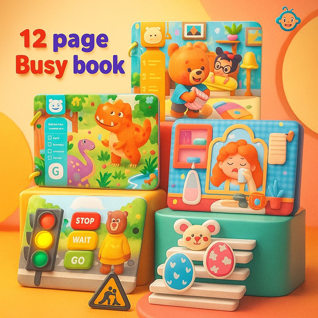 Jual Busy Book 12 Halaman - Buku Aktivitas Edukasi Anak Montessori ...