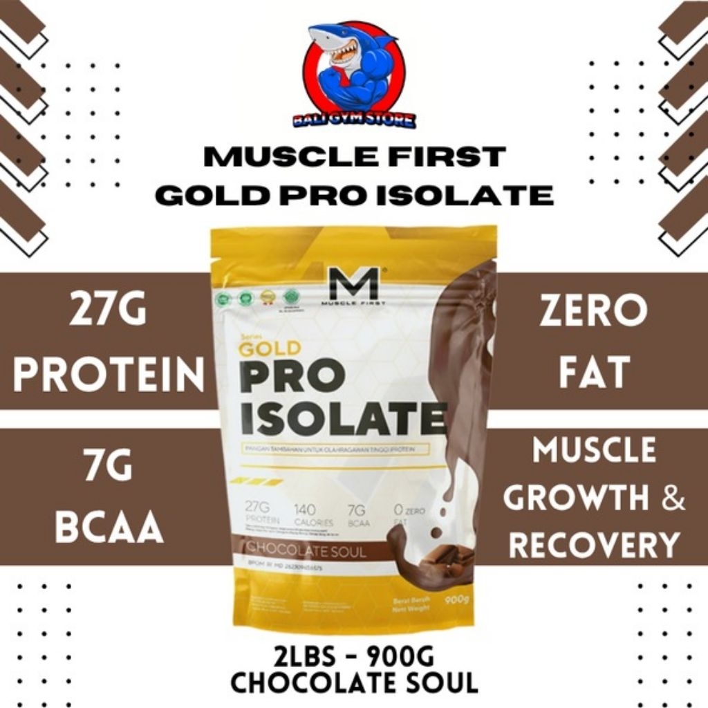 Jual (PROMO!) Muscle First Gold Pro Isolate 2 lbs 900gr Susu Whey ...