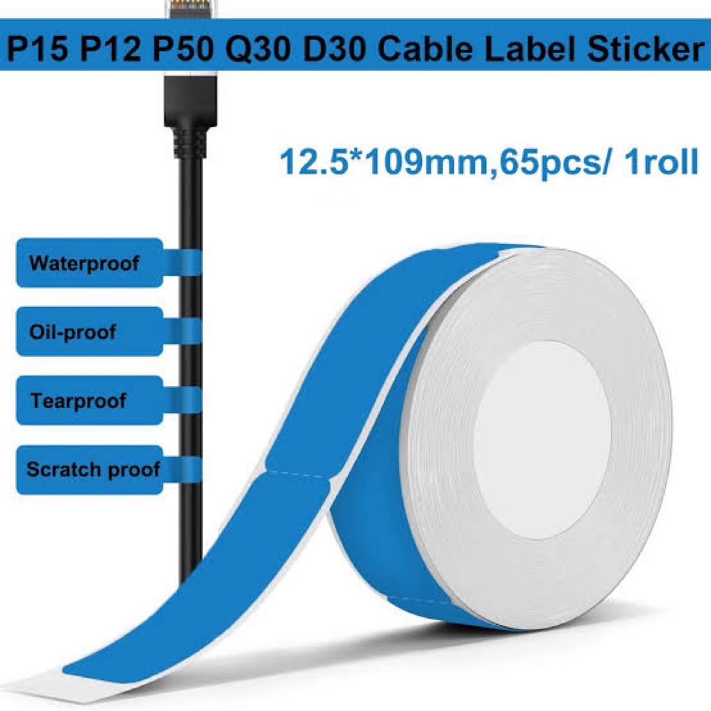 Jual KABEL CABLE LABEL STIKER STICKER TAHAN AIR KABEL JARINGAN PENANDA ...