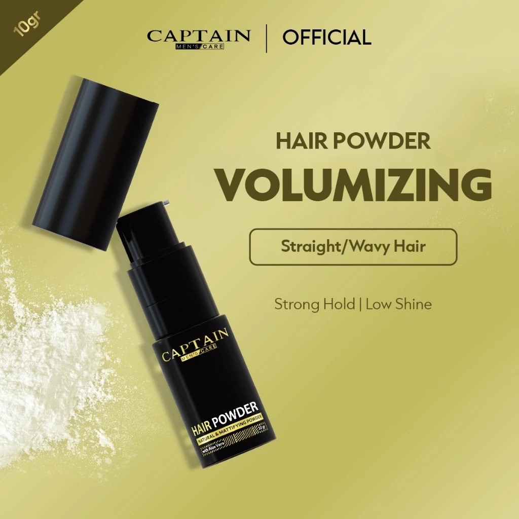 Jual Captain Men's Care Hair Powder 10gr - Bedak Rambut Pria - Pomade ...