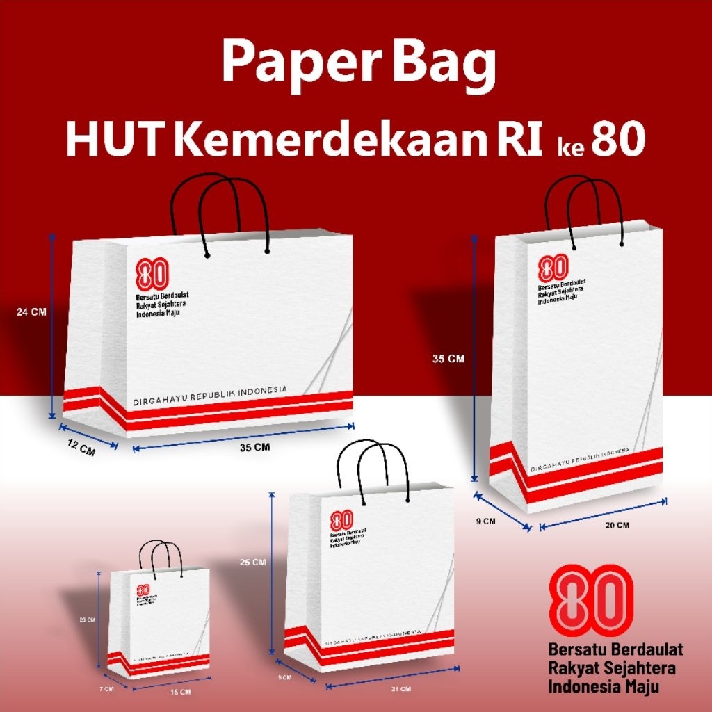 Paper Bag Kemerdekaan Indonesia 17 Agustus 1945