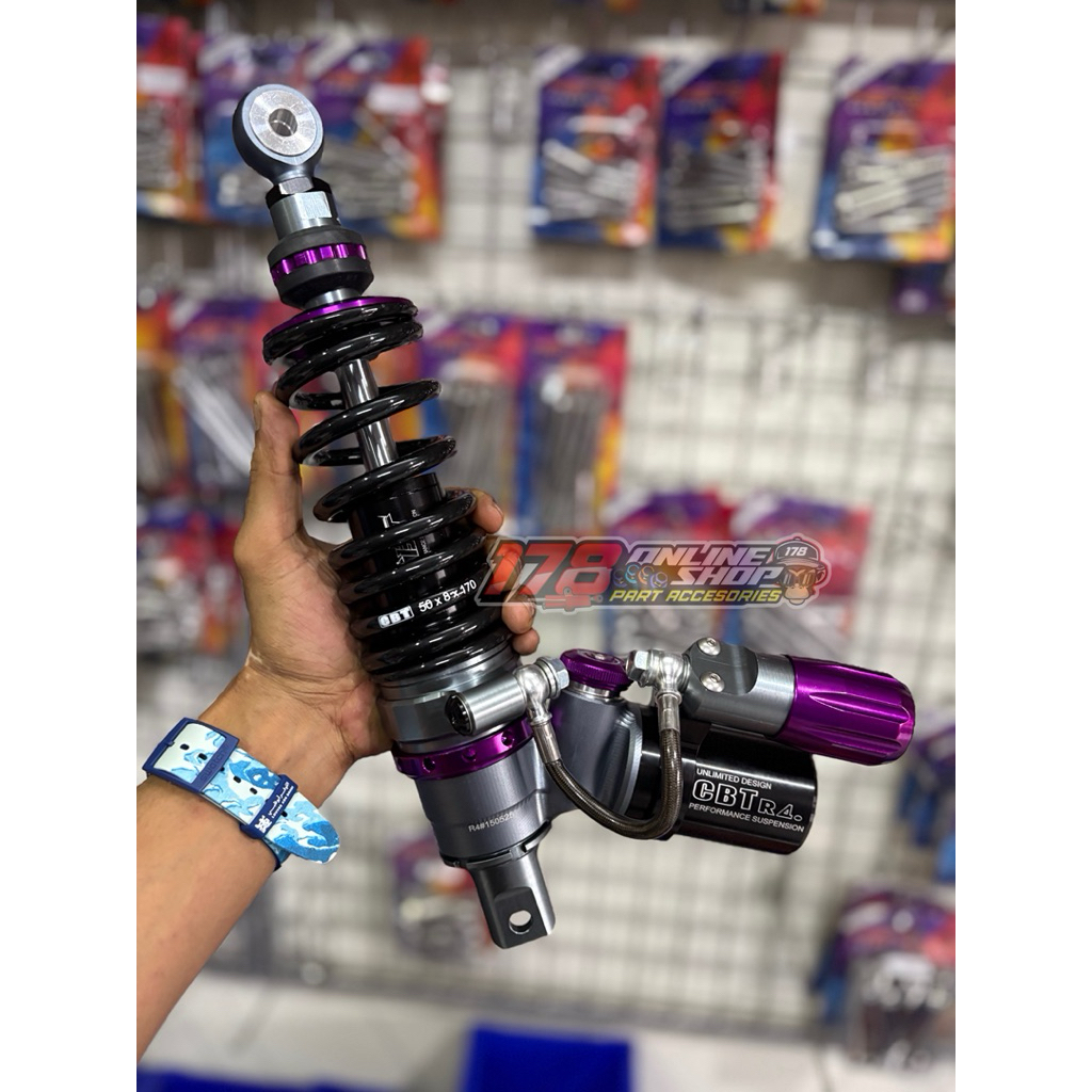 Jual shock belakang cbt + preload adjuster size 320mm honda stylo ...
