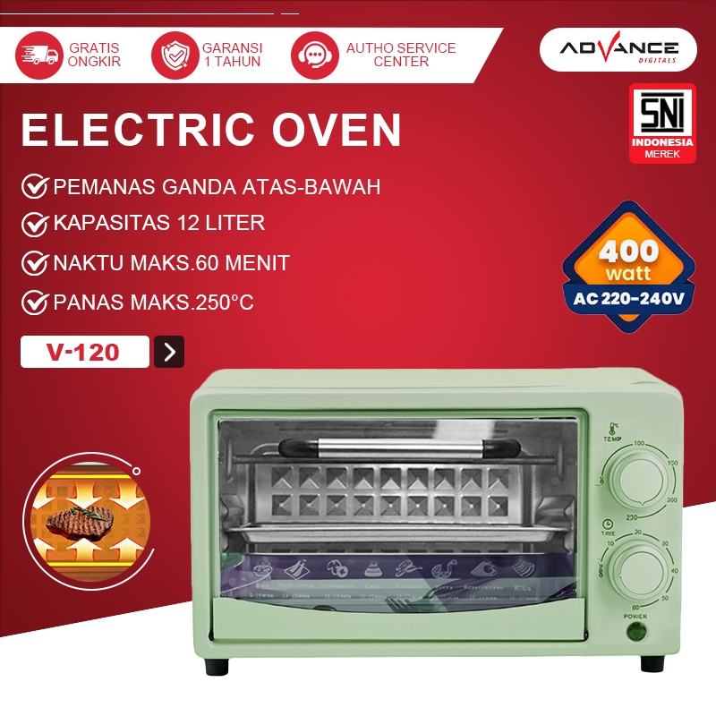 Jual Advance Oven Listrik Low Watt V-120 Oven Mini Oven Low Watt