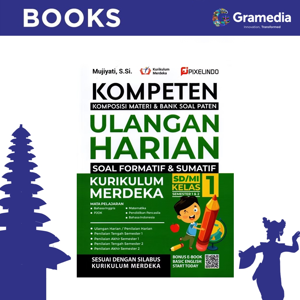 Jual Gramedia Bali - KOMPETEN ULANGAN HARIAN KURIKULUM MERDEKA KELAS 1 ...