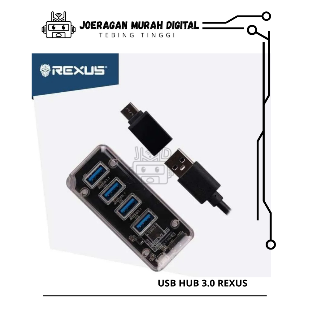 Jual Rexus USB Hub 3.1 H336 4 Port + Converter Type C | Shopee Indonesia