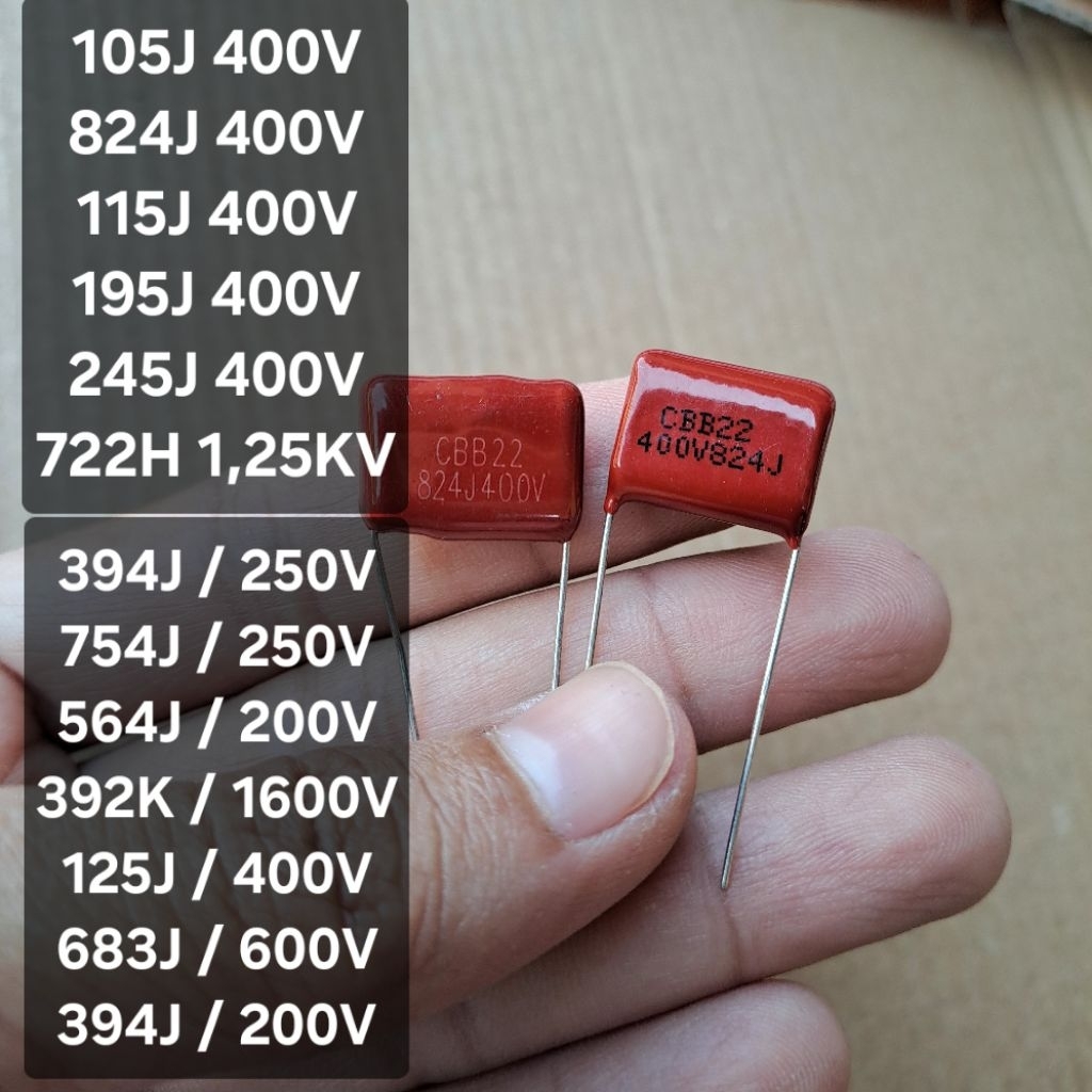 Jual Kapasitor Milar 105J/824J/115J/195J/245J/722H | Shopee Indonesia
