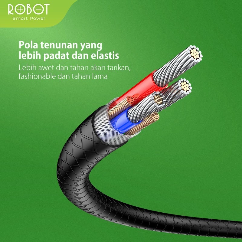 ROBOT Headset Kabel RE101S Wired Headset Earphone Super Bass Kompatibel Semua perangkat Audio jack 3.55 Original