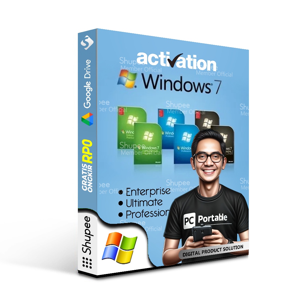 Jual Window® 7 Digital Activation Original License Products Permanent ...