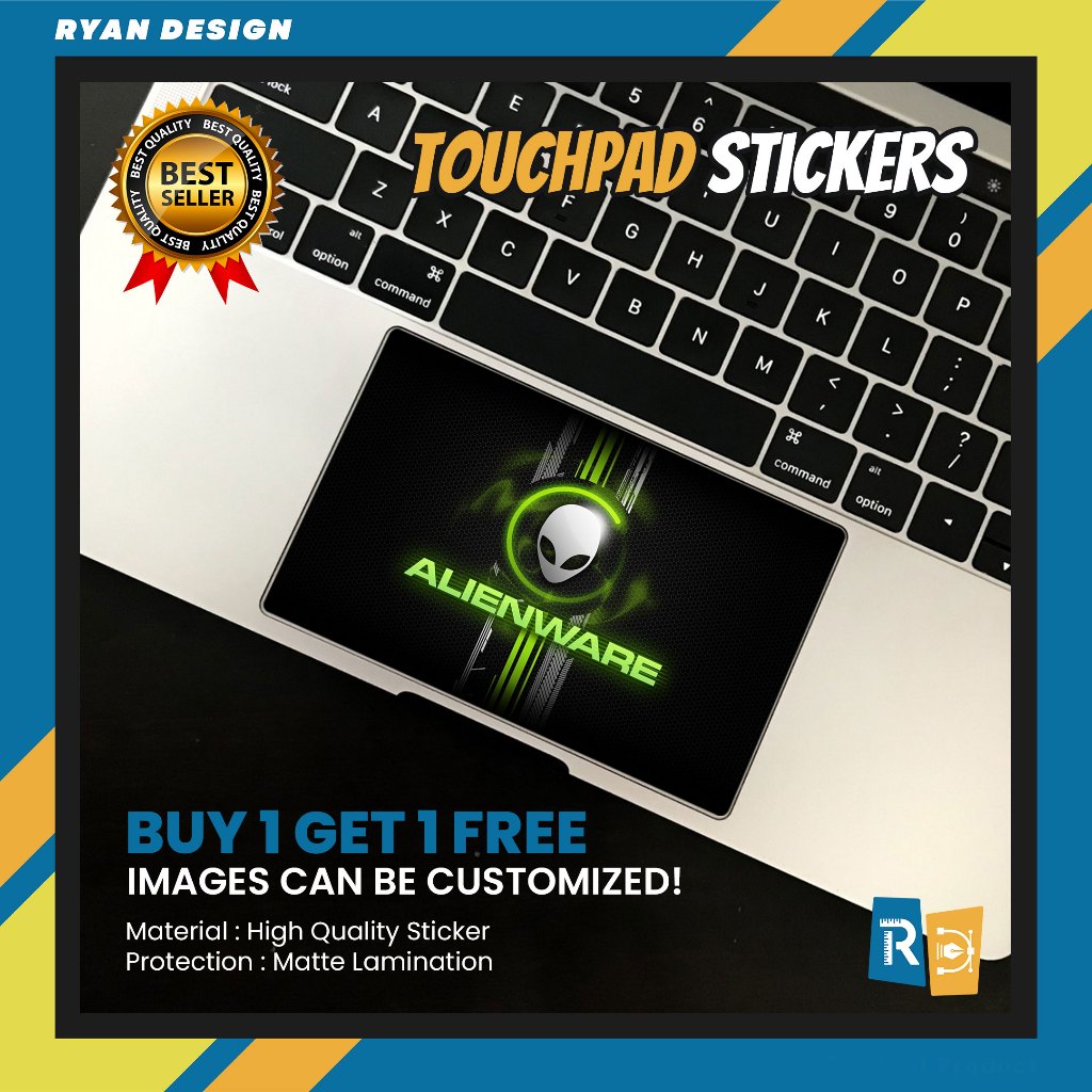 Jual Premium Garskin TouchPad Laptop Gambar Alienware TrackPad ...