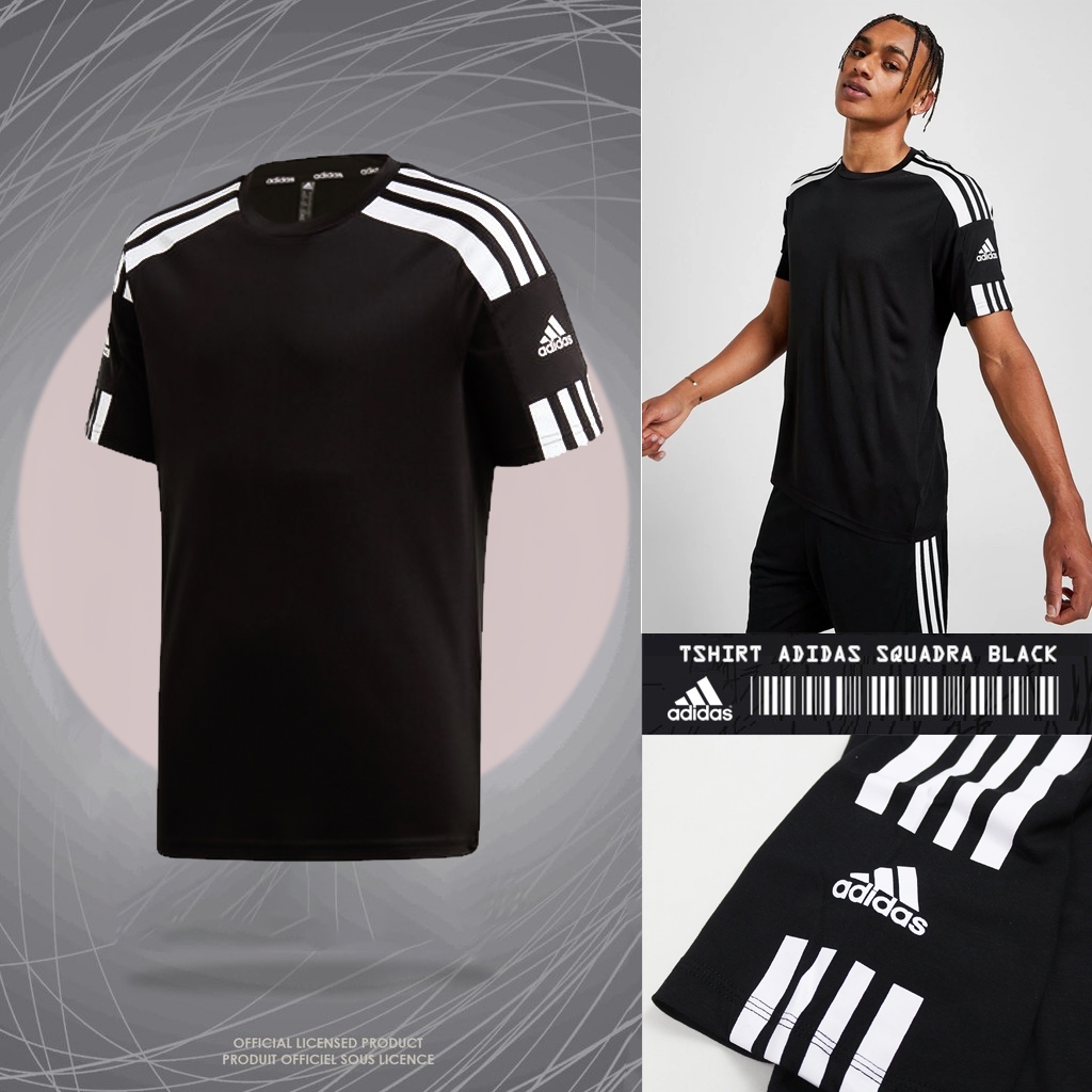 Jual TEES ADIDAS SQUADRO BLACK KAOS TANGAN PENDEK TSHIRT ADIDAS