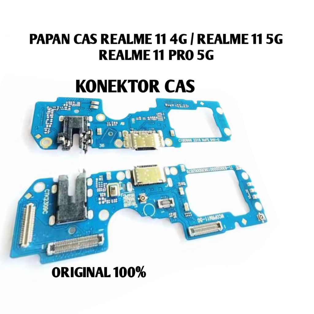 Jual papan cas realme 11 4G / 11 pro 5g original konektor pcb full ic ...