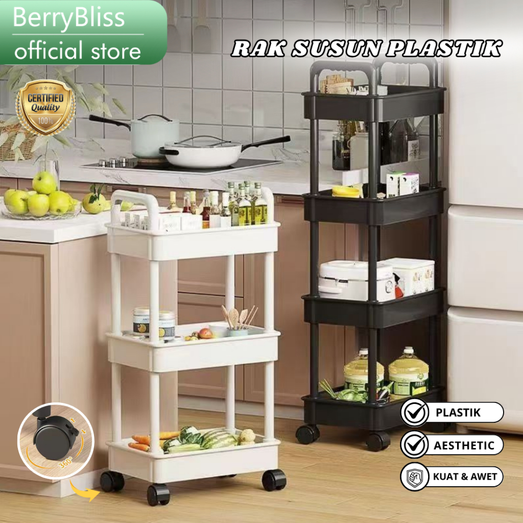 Jual Berrybliss - - Rak Troli Susun Rak Dapur Serbaguna Rak Kamar Mandi ...
