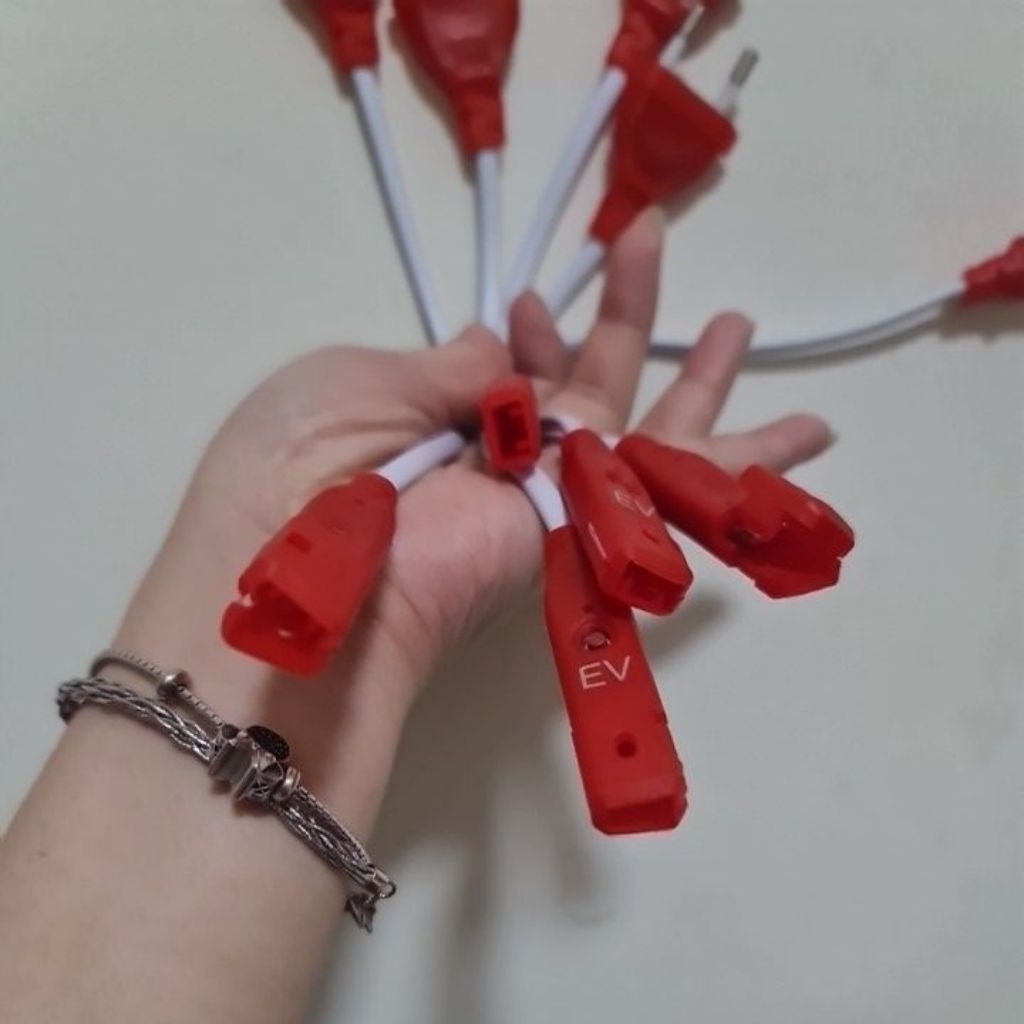Jual SOKET RGB MERAH EVATECH Soket RGB Model Jepit Colokan Lampu Strip ...