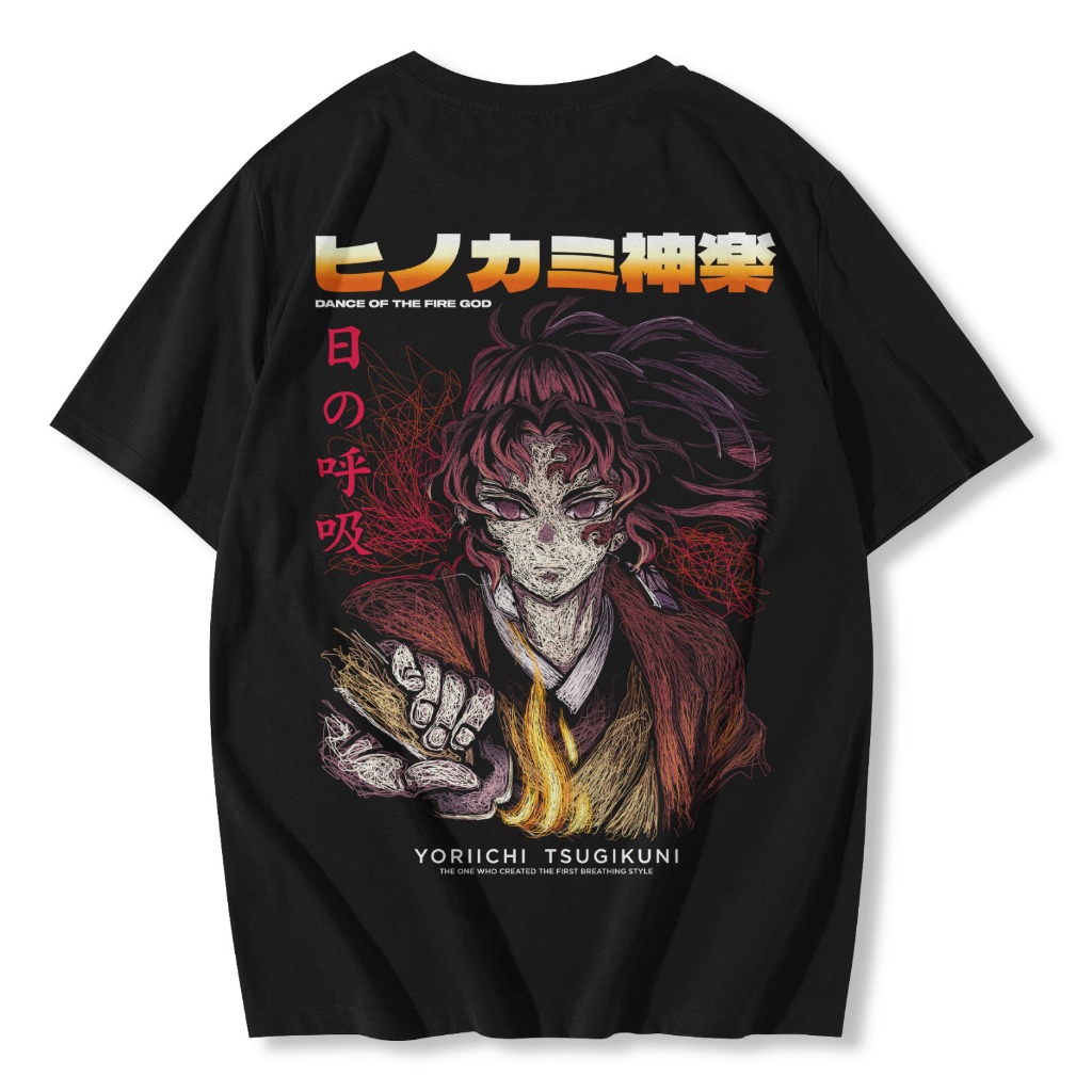 Jual Kaos Yoriichi Scribble Art Insect Hashira Demon Slayer KNY Kimetsu ...