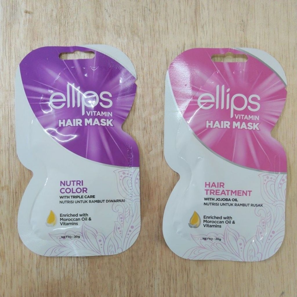 Jual Ellips masker rambut hair mask sachet 20g/18g | Shopee Indonesia