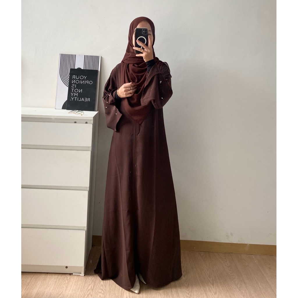 Jual Rumaisha abaya dress syar’i arabian -GHISNAHIJAB | Shopee Indonesia