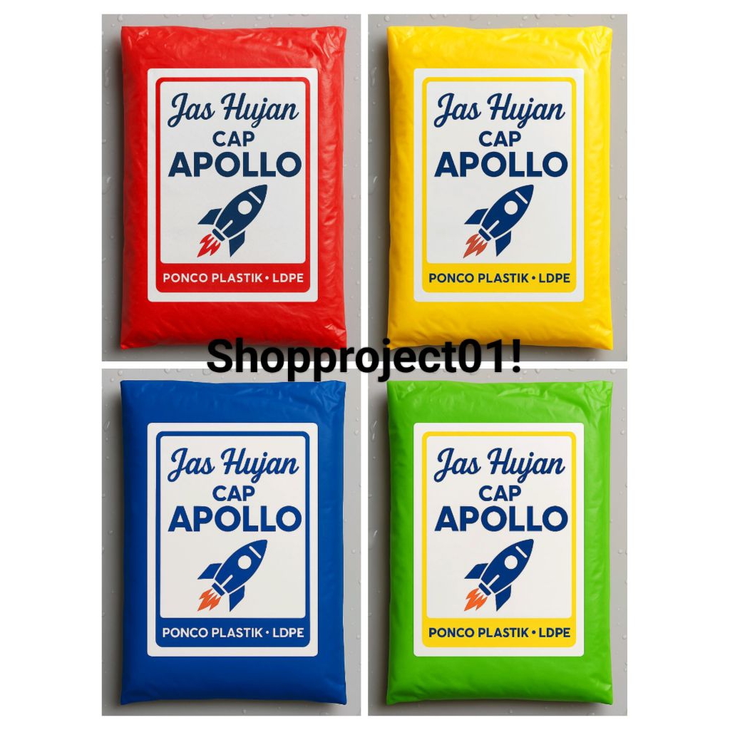 Jual Jas Hujan Plastik Cap Apollo Ponco Dewasa – Ringan & Anti Air ...