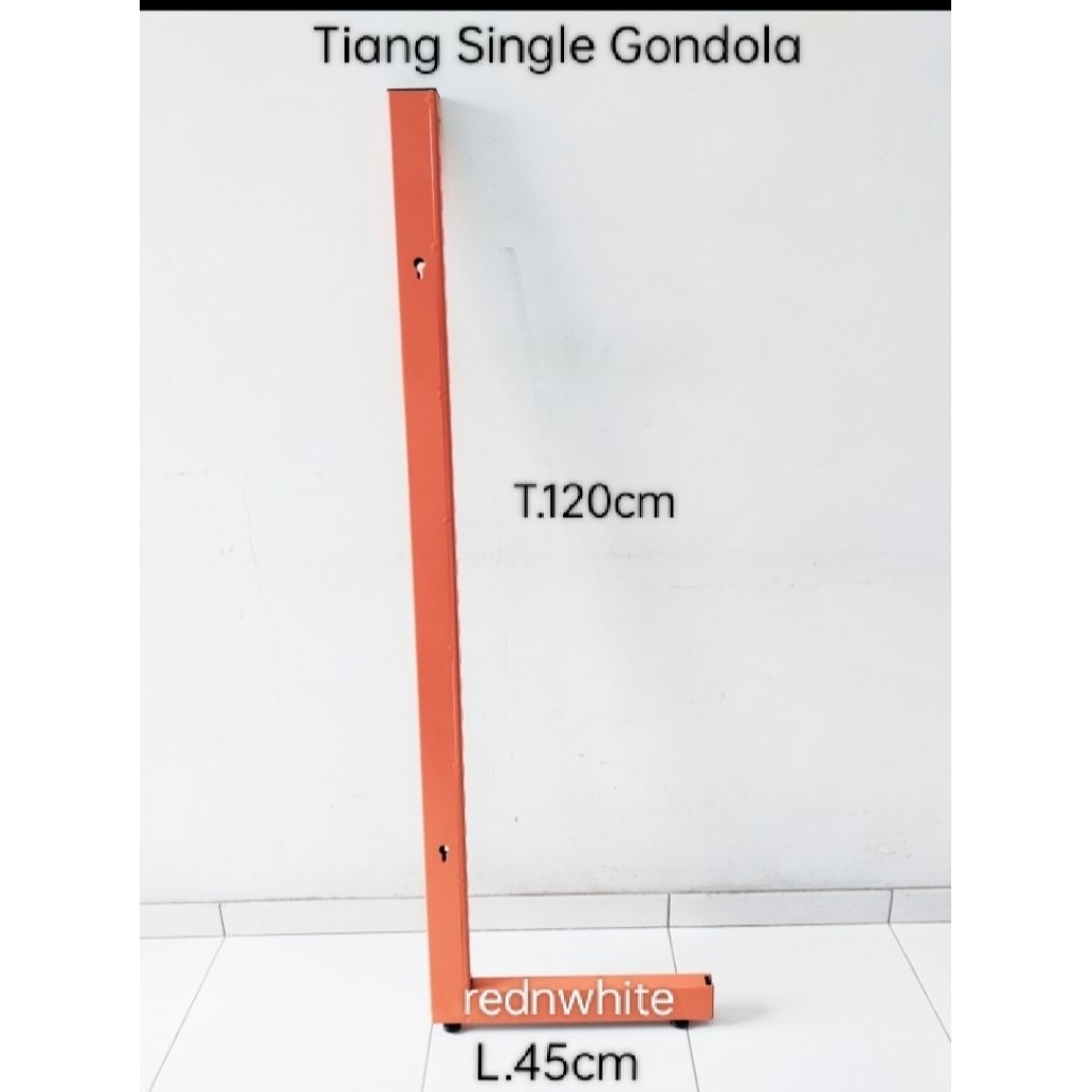 Jual Tiang Single Rak Gondola T.120xL.45cm | Shopee Indonesia