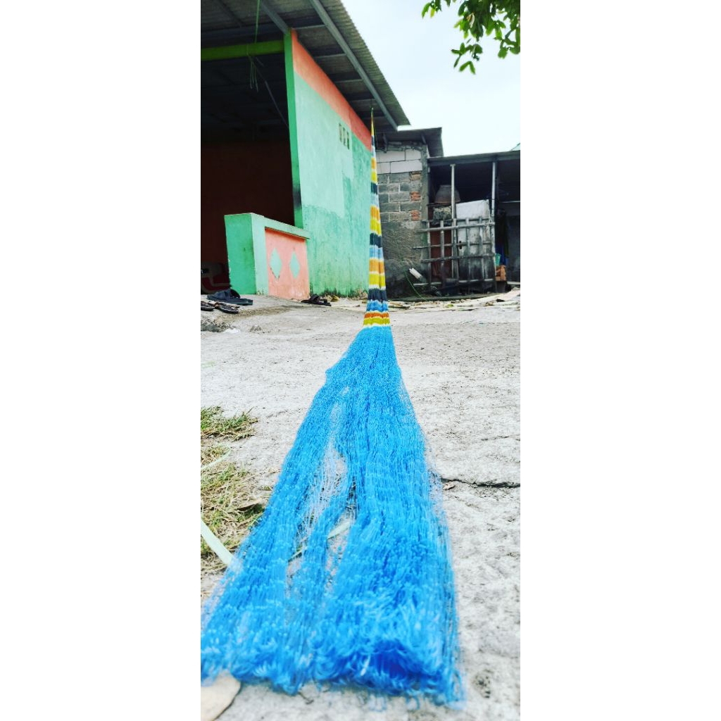 Jual Daun jala ikan 2jari terbesar 7meter senar 030/035mm | Shopee ...