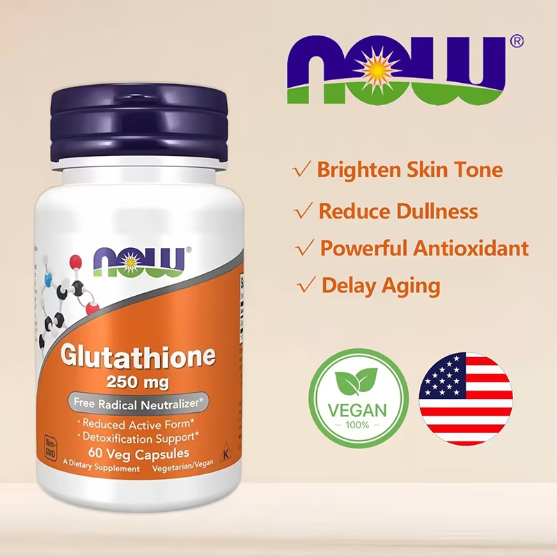 Jual NOW Foods Supplements Glutathione 250 mg Veg100% 60 Capsules &NAC N  Acetyl Cysteine 1000mg