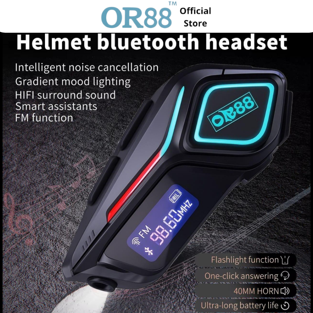 Jual OR88 K08 Wireless Intercom Communication Earphone Mic Motorcycle ...