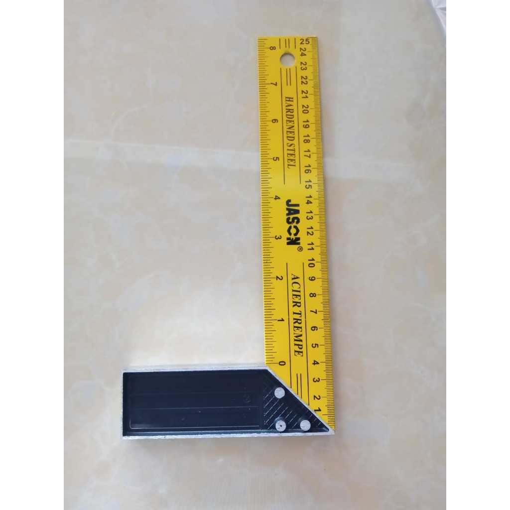 Jual Siku Tukang Jason Warna Kuning dan Hitam Dengan Ukuran 12