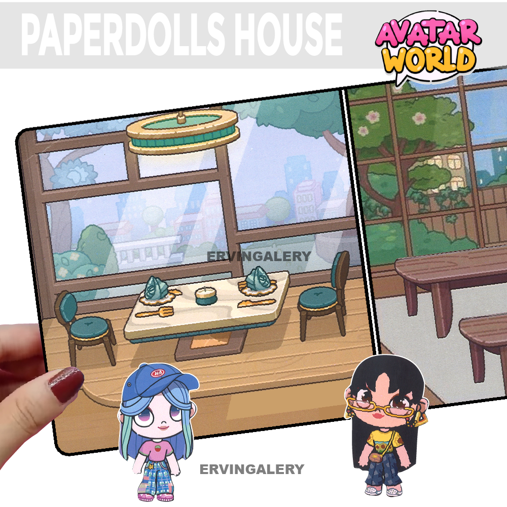 Jual Toca Boca Avatar Seblak Resto Paper doll house mainan edukasi anak ...