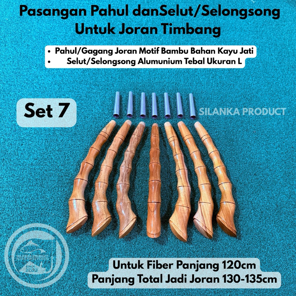 Jual Sepasang Pahul dan Selut Untuk Joran Timbang / Pahul motif bambu ...