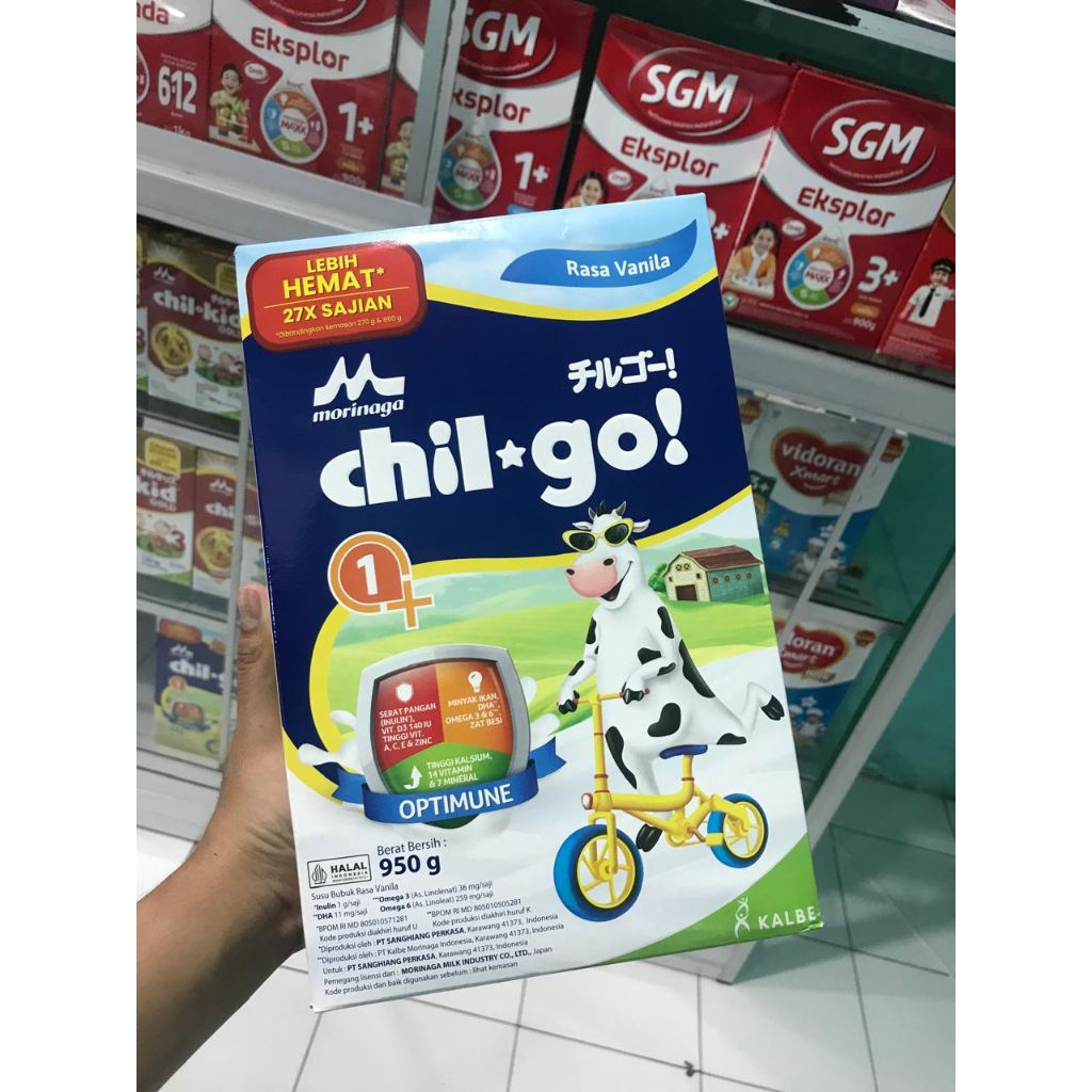 Jual MORINAGA CHIL Go Powder 1+ 950gr (Kemasan Utuh) | Shopee Indonesia