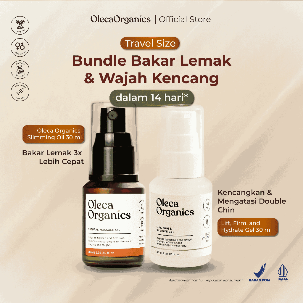 Jual Bundling Oleca Organics Slimming Oil 30ml & Neck and Chin Lifting ...