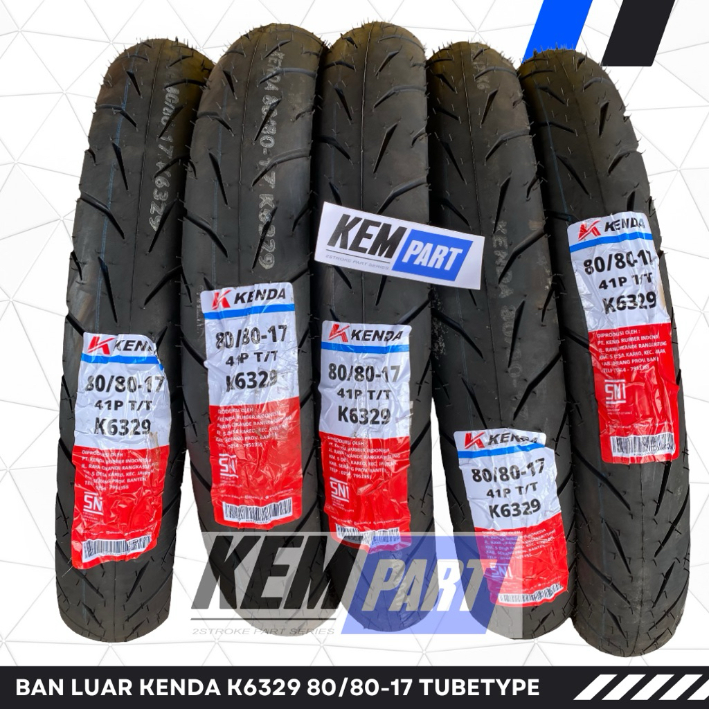 Jual Ban luar KENDA K6329 80/80-17 TUBETYPE | Shopee Indonesia