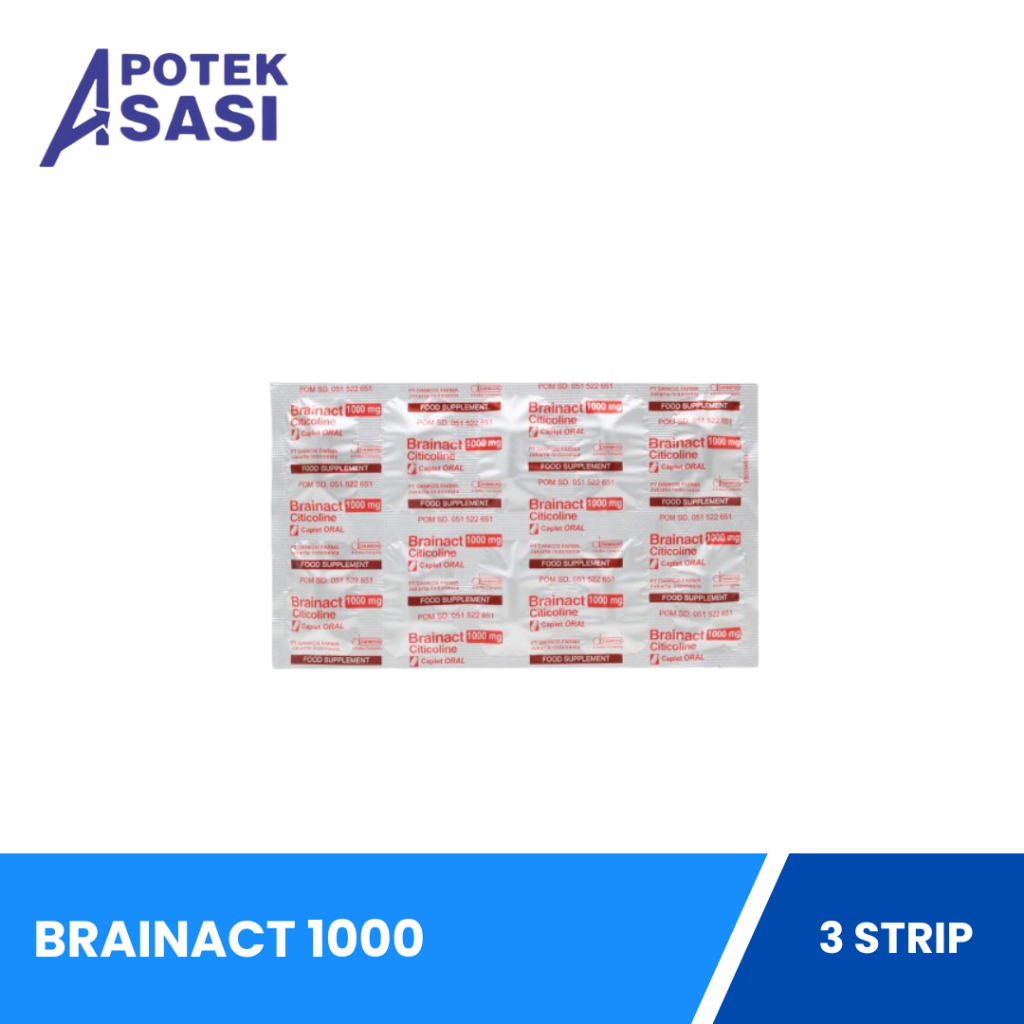Jual Brainact 1000 Box Isi 30 Kaplet - Membantu Menangani Penurunan ...