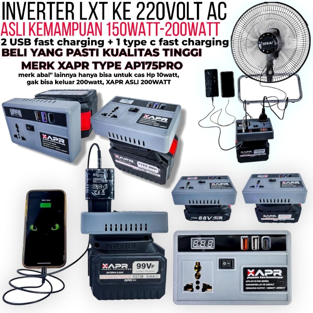 Jual INVERTER ONLY !!! Inverter genset baterai LXT ke listrik 220volt ...