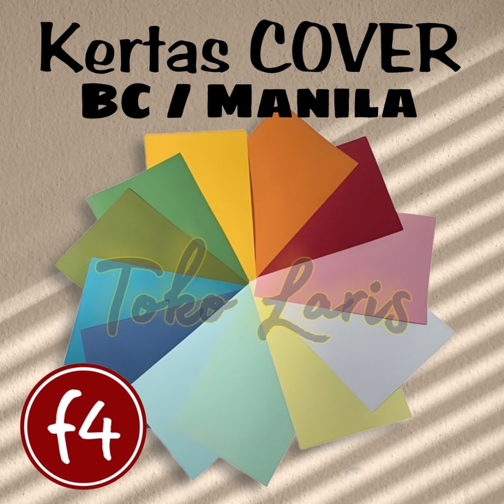 Jual Kertas Cover BC Manila Folio F4 160gr Warna Muda / Putih 100