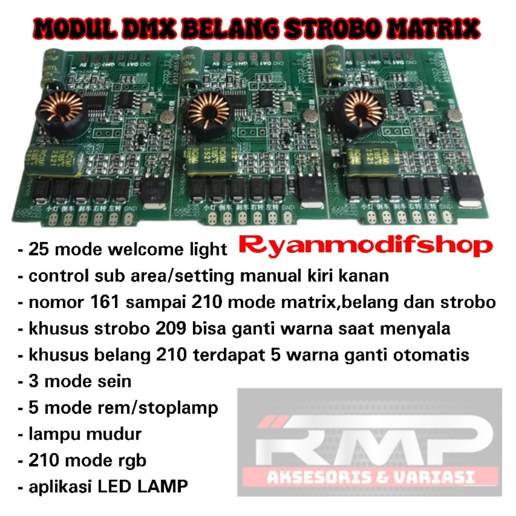 Jual modul dmx belang seterobo matrix new terbaru rgb aplikasi led lamp ...
