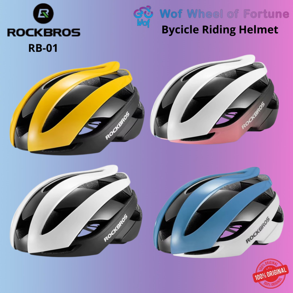 ROCKBROS RB-01 Helm Sepeda Bicycle Helmet Lucien Buysse RB01 010 MTB Road  Road Bike Uni Sex