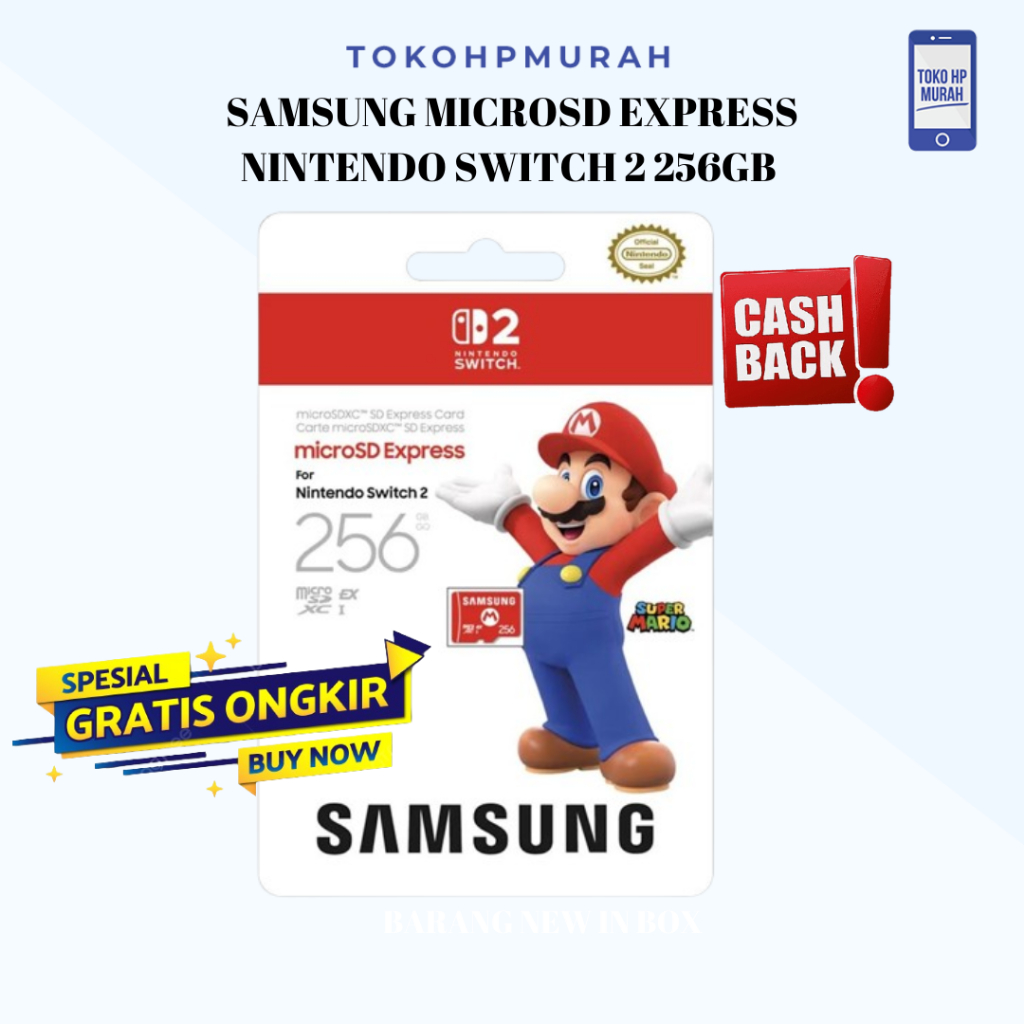 Jual Samsung MicroSD Express 256GB Mario Editon | Memory Micro for ...