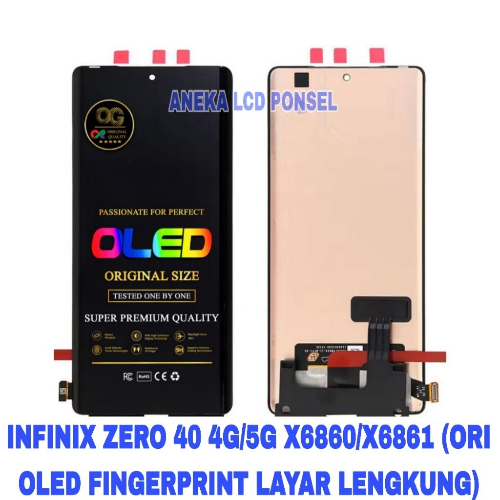 Jual LCD INFINIX ZERO 40 4G/5G X6860/X6861 (ORI OLED FINGERPRINT LAYAR ...